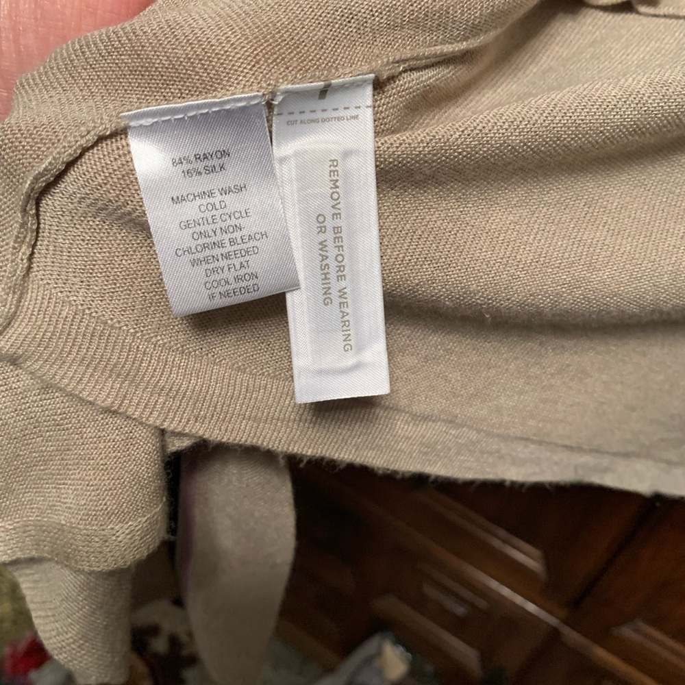 Loft tan open high low jacket / cover up Size M - Picture 3 of 4